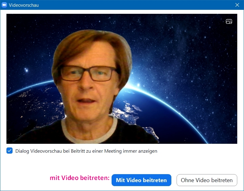 Zoom Videovorschau